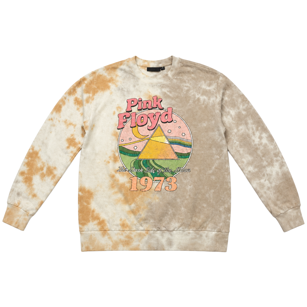 Pink Floyd Dark Side Of The Moon Sweatshirt Size M Tie Dye Pullover 1