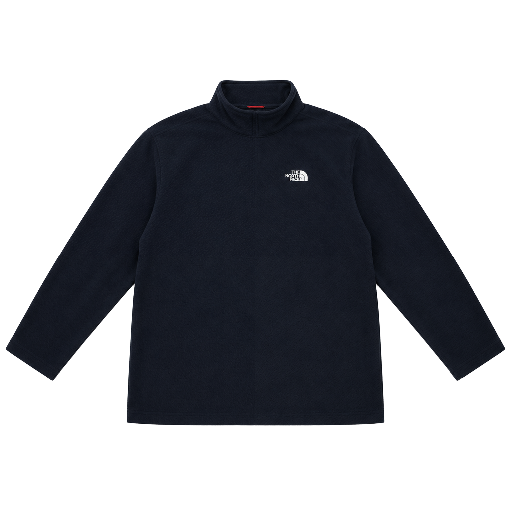 The North Face Fleece Pullover Size XL Navy Blue Quarter Zip 1