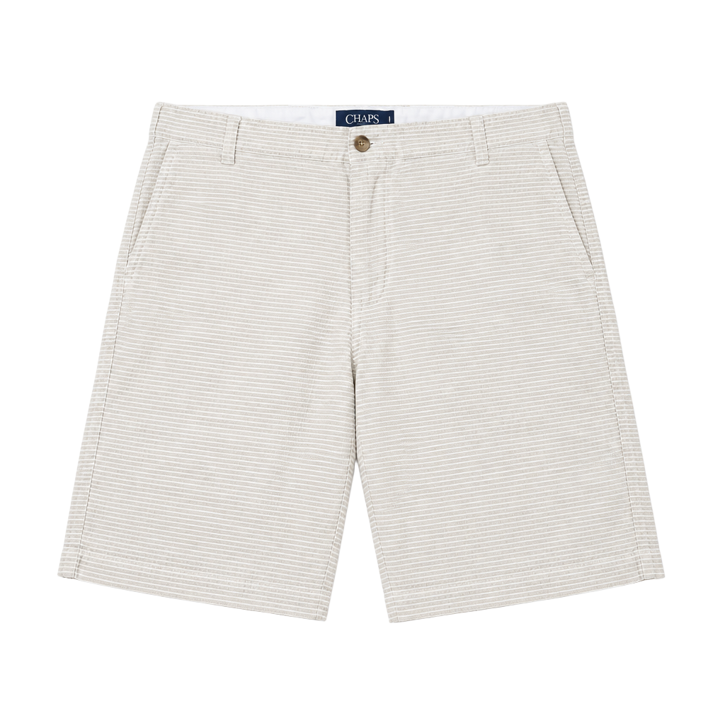 Chaps Shorts Size 36 Striped Casual Flat Front Cotton 1