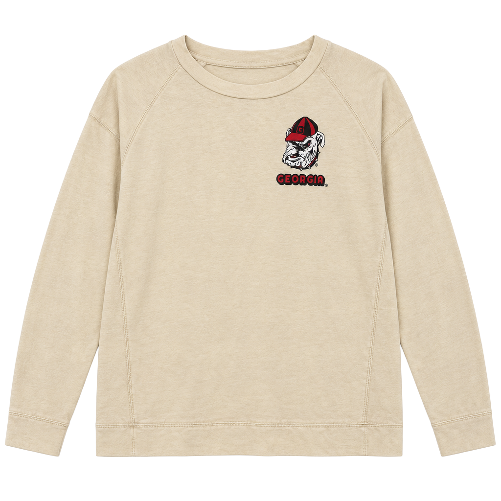 Rivalry Threads Georgia Bulldogs Sweatshirt Size XL 16/18 Cream 1