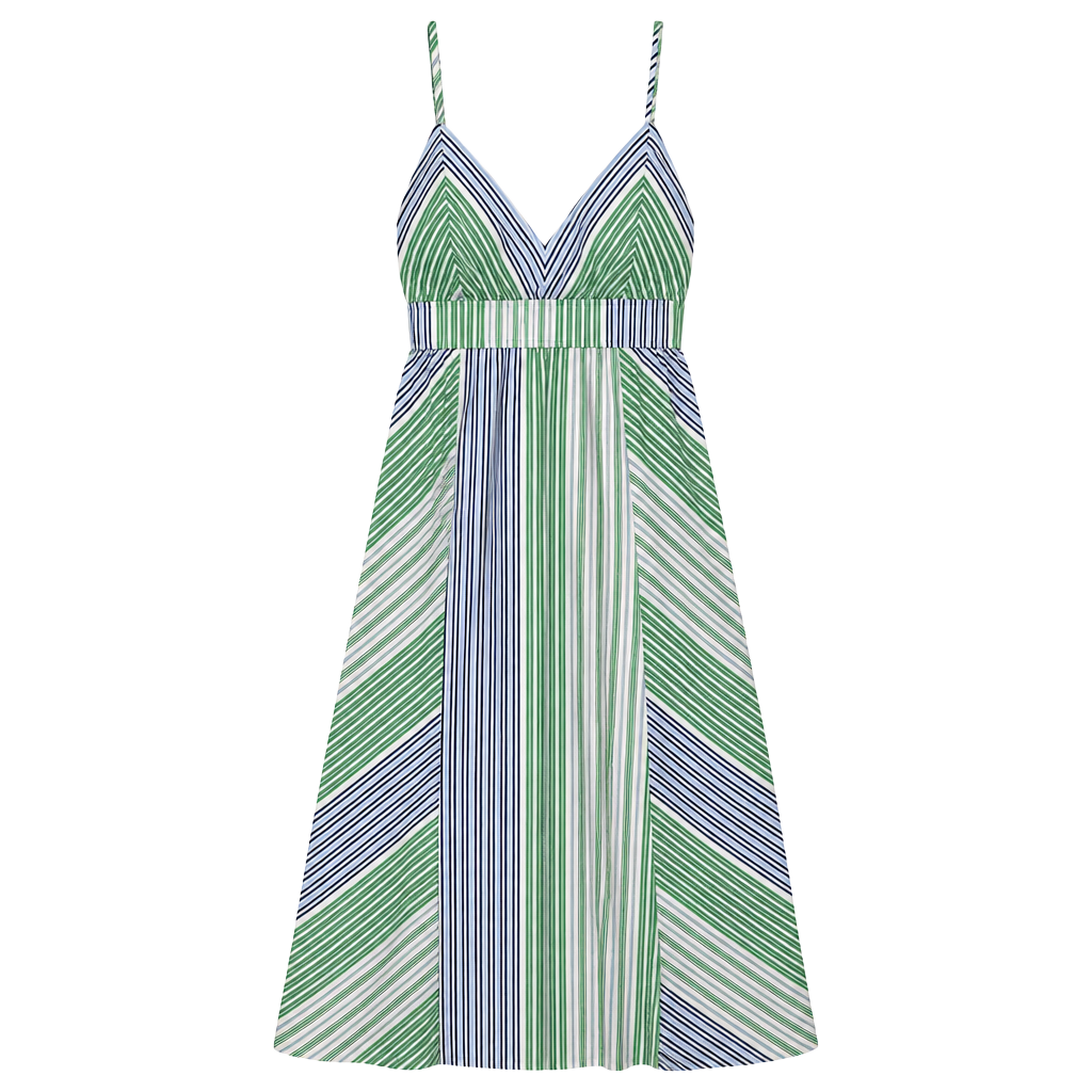 Free Assembly Vnk Cami Maxi Dress Size M 8-10 Stripe 1