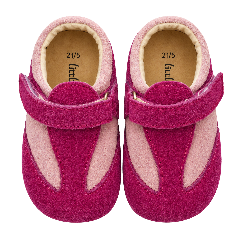 Little Soles Pink Leather Shoes 1