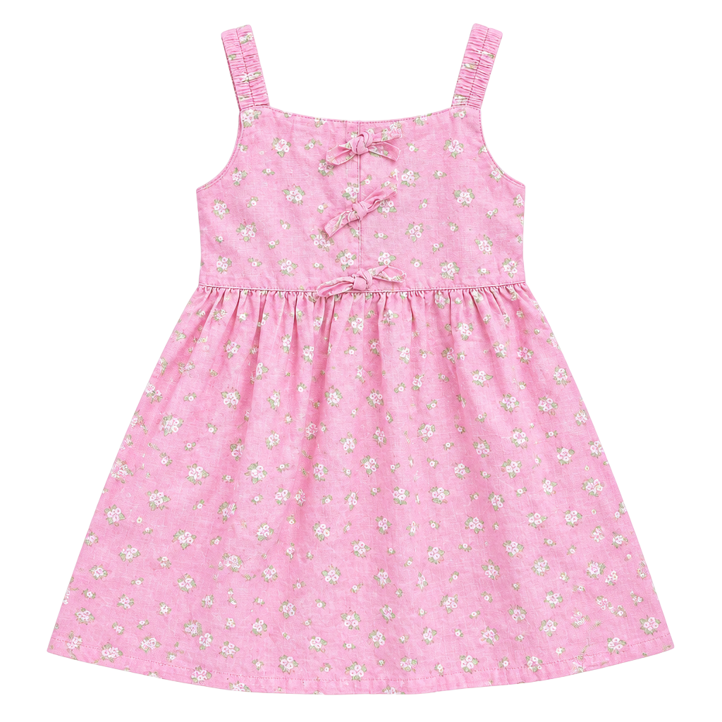 Vintage Basic Editions Floral Linen Sundress 1