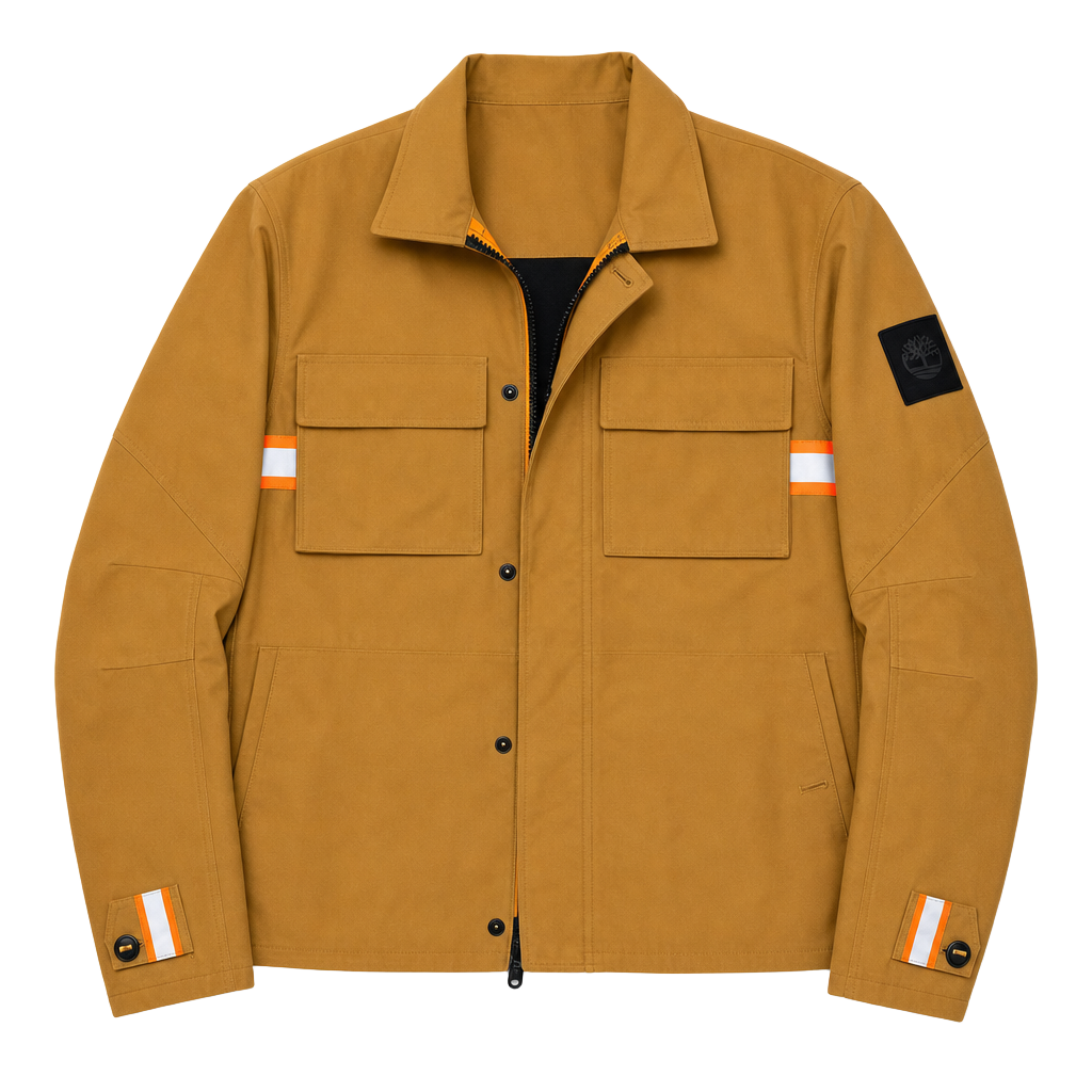 Men’s small Timberland reflective cargo multiple pocket zip up 1