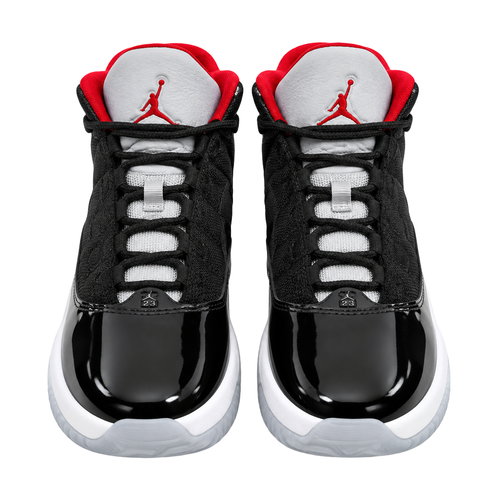 Jordan Max Aura 2 Size 7 youth Black Cement Gym Red 1