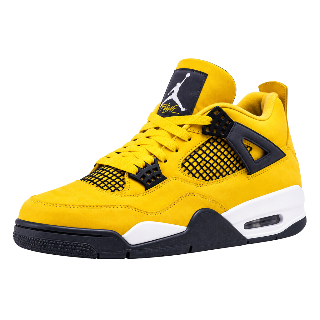 Air Jordan 4 Retro Lightning 2021 Tour Yellow Sneakers Men’s Size 8 1