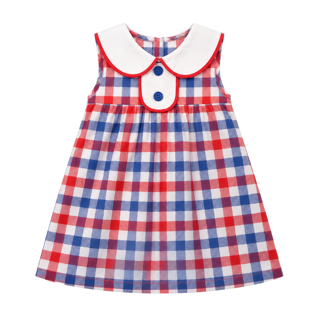 Stitchy Fish Gingham shirt Size 12M 1