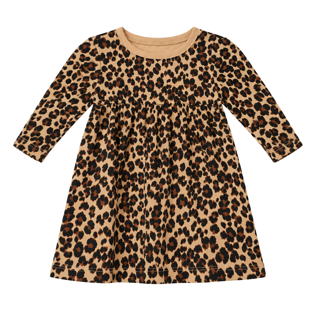 Old Navy Leopard Dress Size 0-3M 1