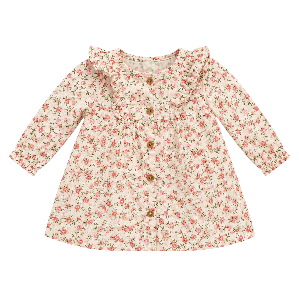 Little Me Floral Ruffle Top Size 6M 1