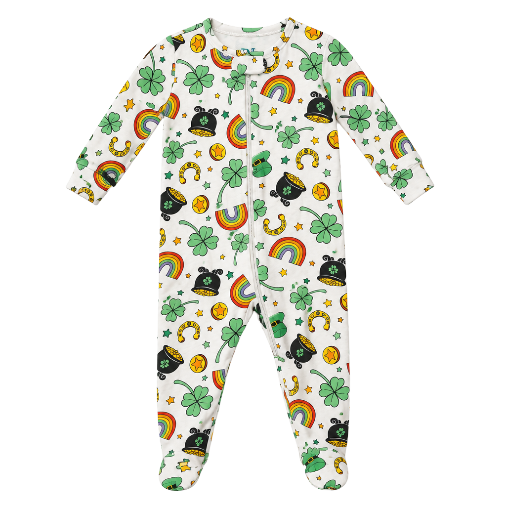 PJ Place St. Patrick's Day Footie Size 3-6M 1