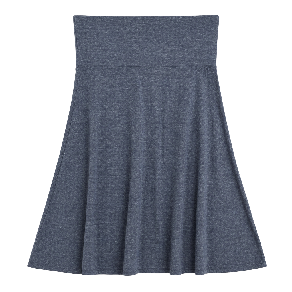 LuLaRoe Size M Heathered Blue A-Line Skirt 1