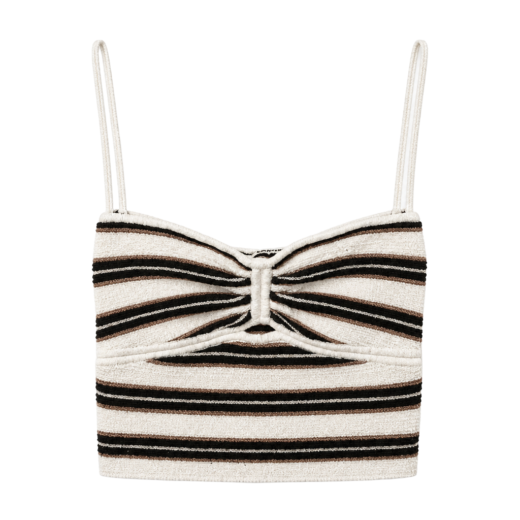 American Eagle Striped Knit Tube Top Size M 1