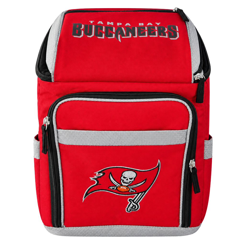 NFL Tampa Bay Buccaneers 32 Can Backpack Cooler Red 1