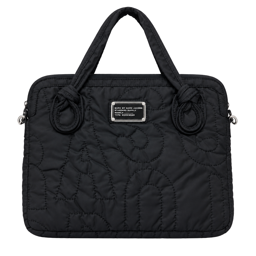 Marc By Marc Jacobs Black Quilted Laptop Bag Workwear 1