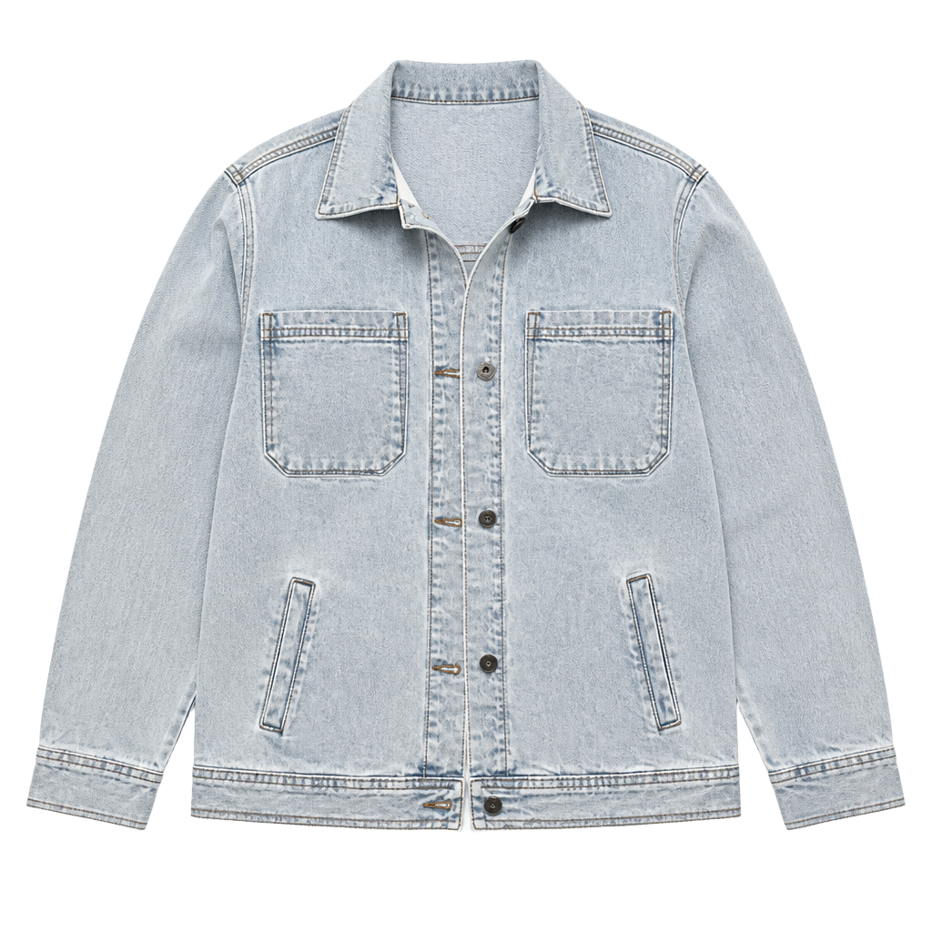 Vans Leila Denim Jacket Women's Light Wash Button Up 1