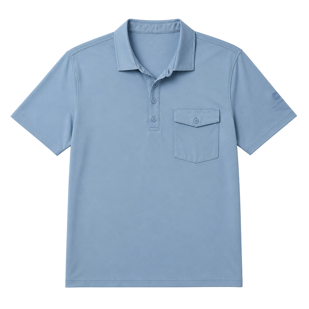 Ben Sherman Sport Men's Light Blue Performance Golf Polo Shirt Size Large 1