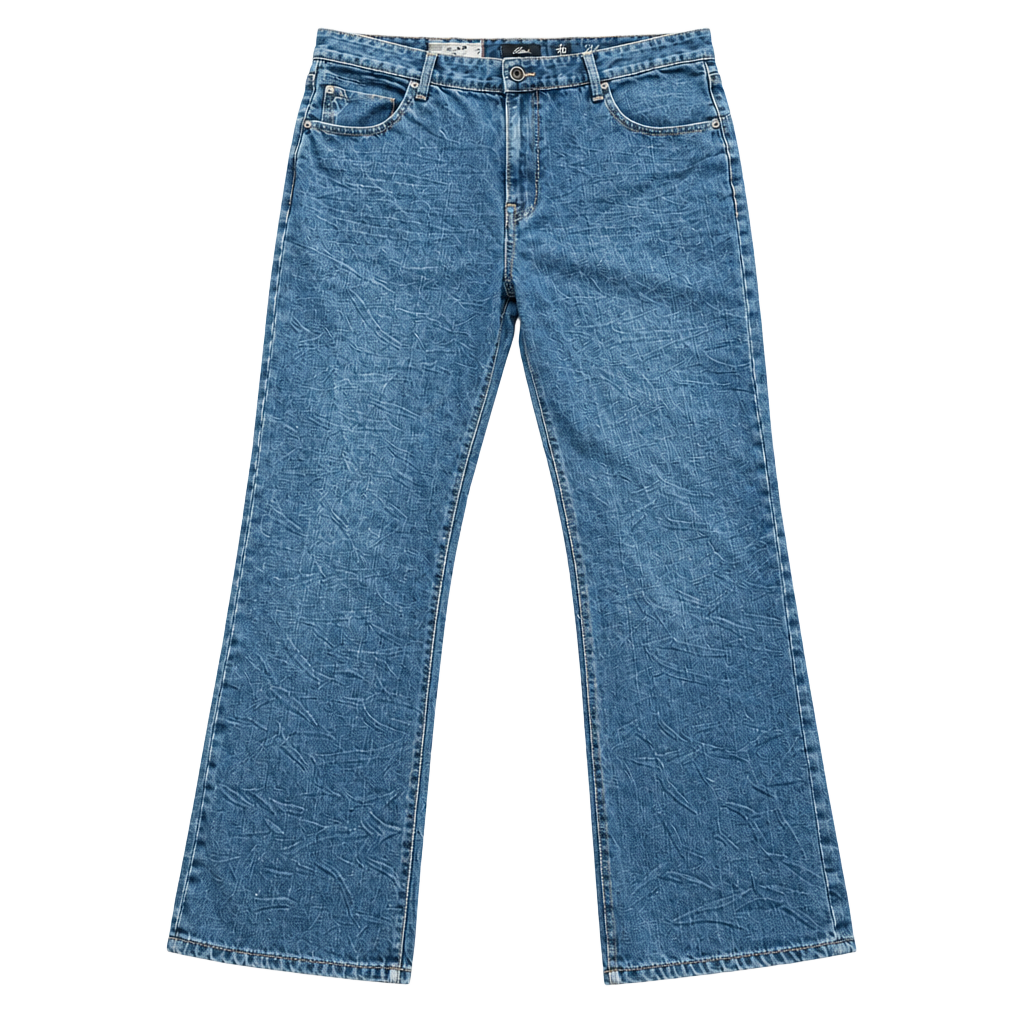 Marc Ecko Bootcut Jeans Size 40 Blue Embroidered Pockets 1
