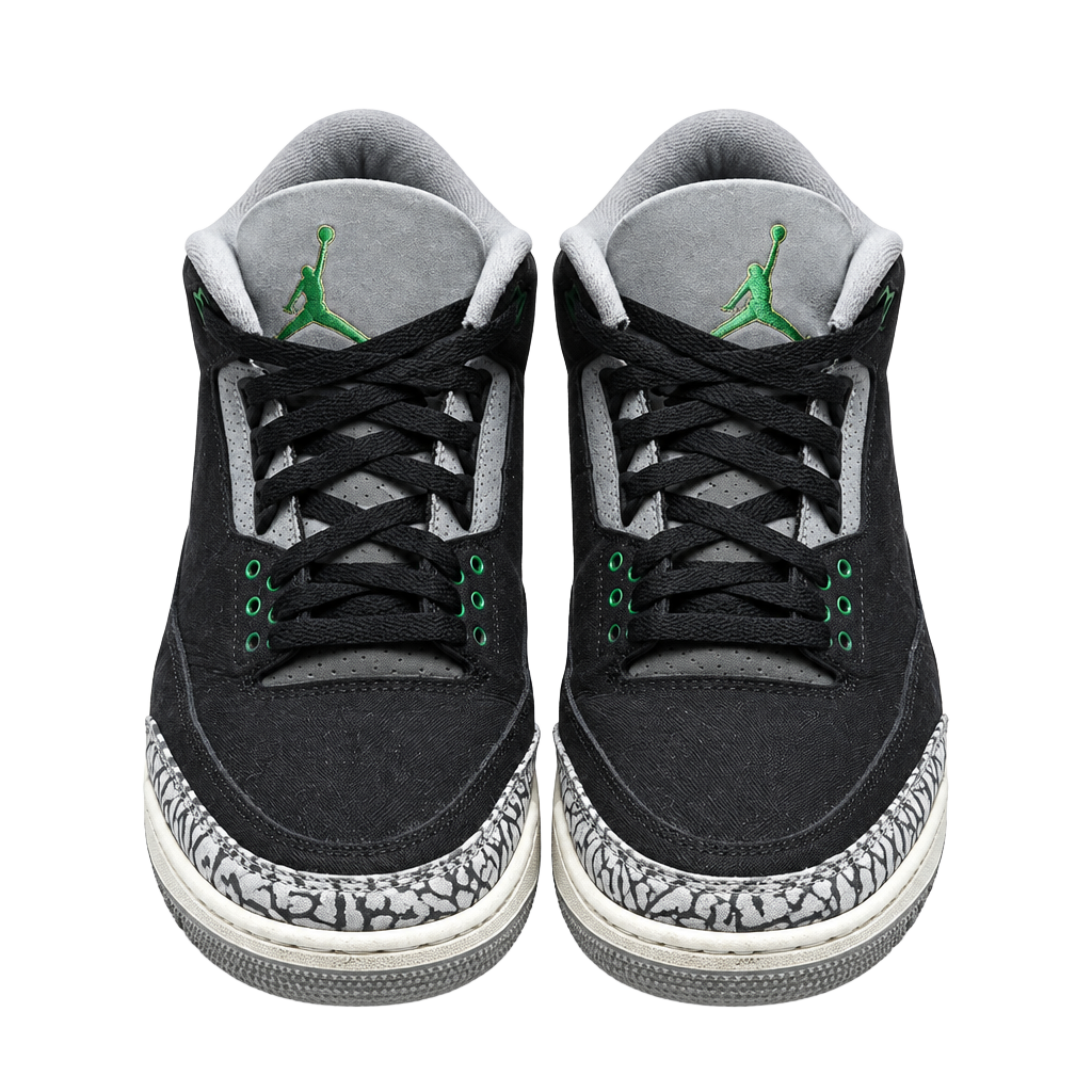Jordan 3 Retro Pine Green Size 10 Black Cement 1
