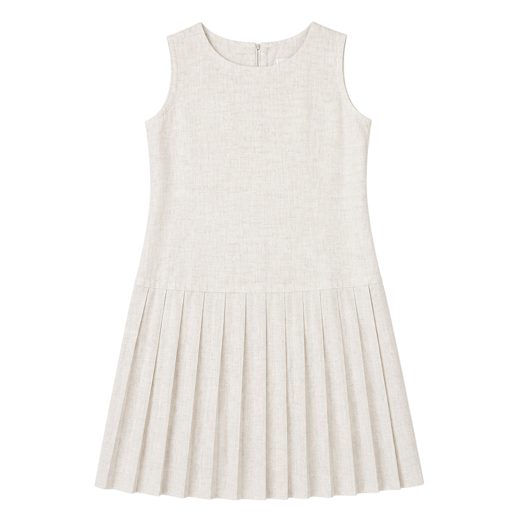 Arenzano Sleeveless Pleated Drop Waist Dress Size 16 1
