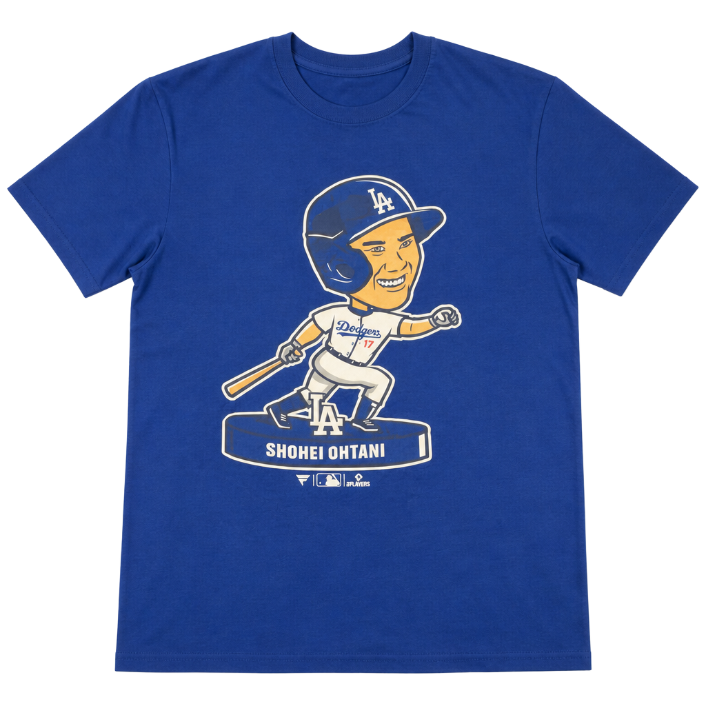 Fanatics Shohei Ohtani Los Angeles Dodgers Bobble Head T-Shirt Size Large 1