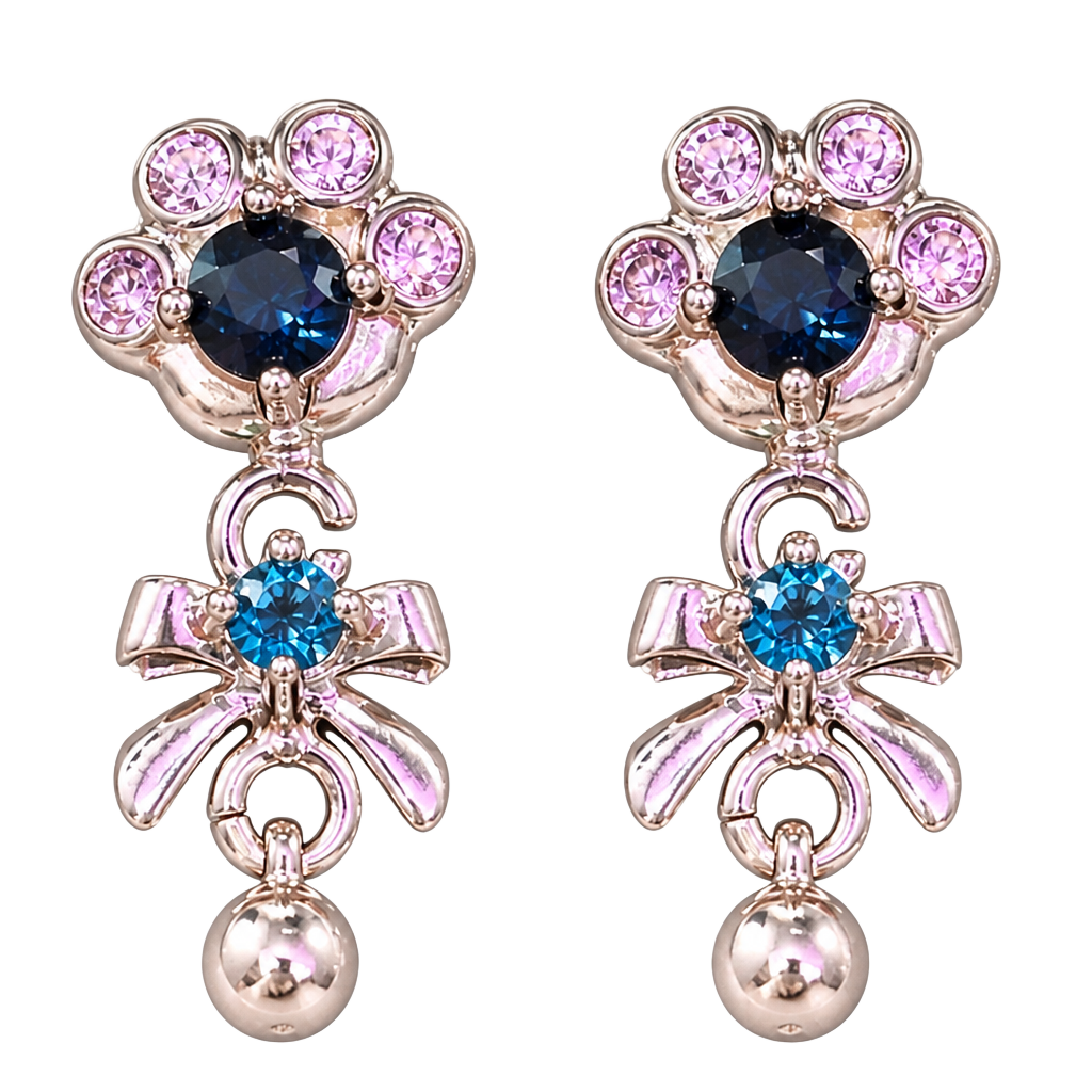London Topaz Good Luck Charm Dangle Earrings 1