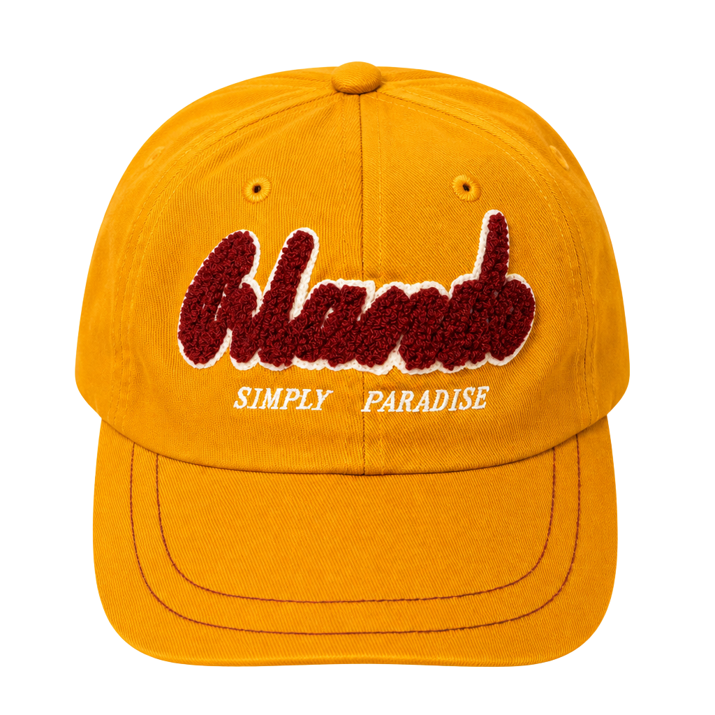 ERL Yellow California Embroidered Baseball Cap 1
