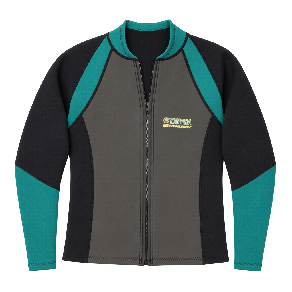 Yamaha WaveRunner Neoprene Long Sleeve Zip-Up Water Sports Jacket 1