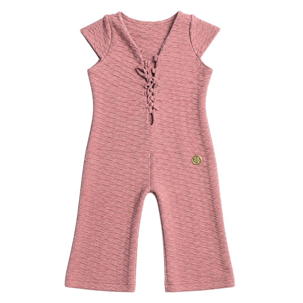 Colombia Active Textured Lace-Up Front Jumpsuit 1