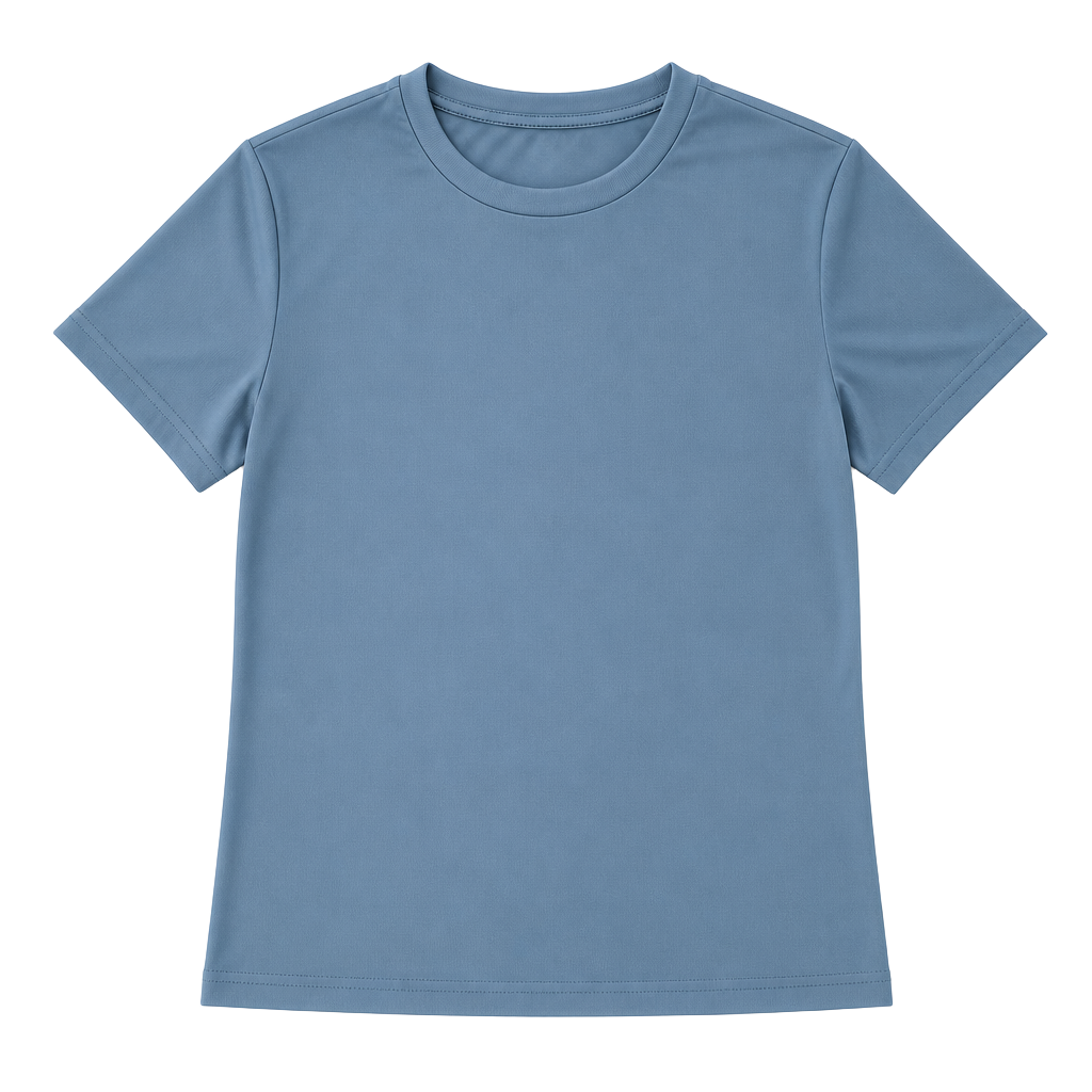 Yogincos Blue Short Sleeve Crew Neck Yoga Crop Buttery Soft T-Shirt Size Small 1