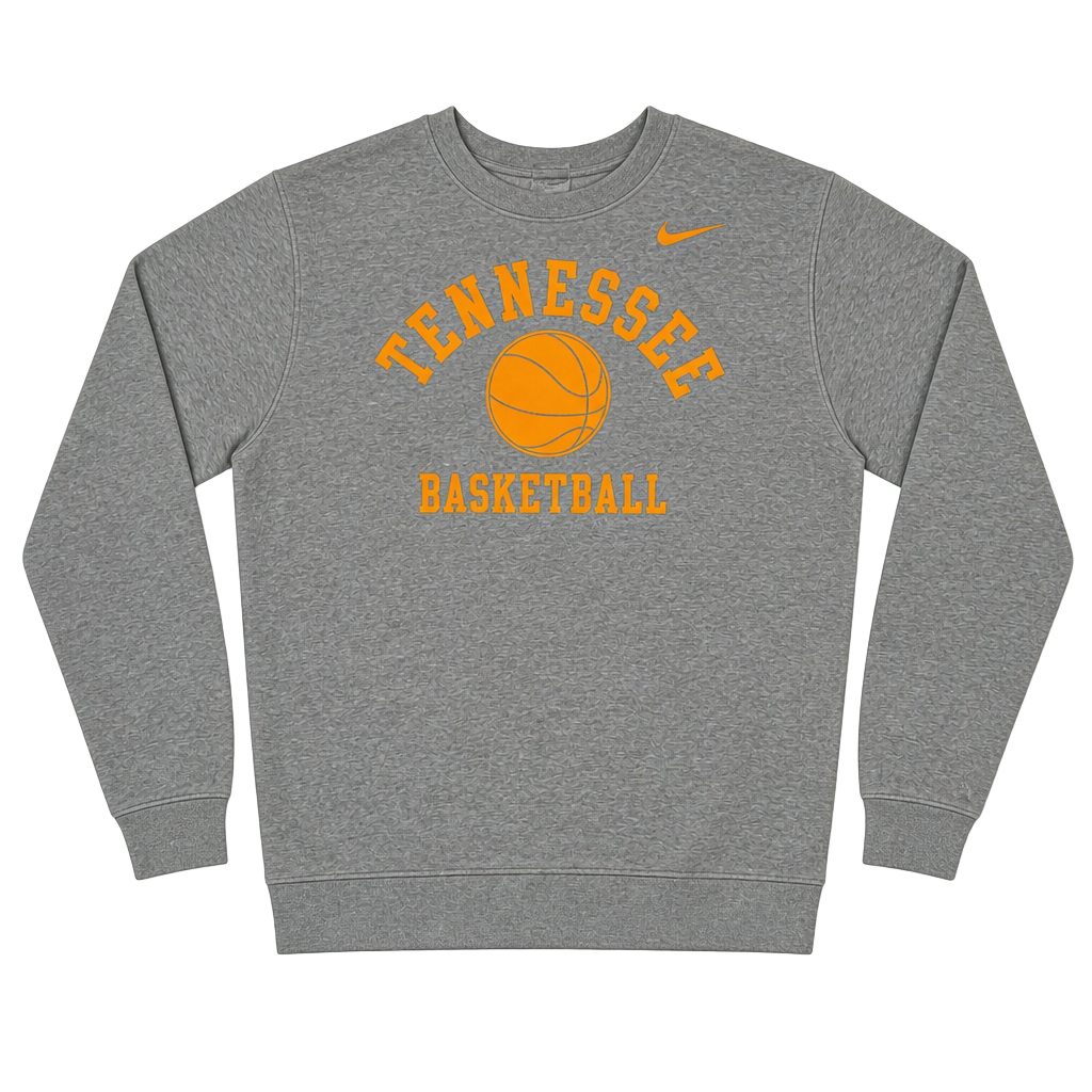 Nike Tennessee Volunteers Basketball Crewneck Sweatshirt Gray L 1