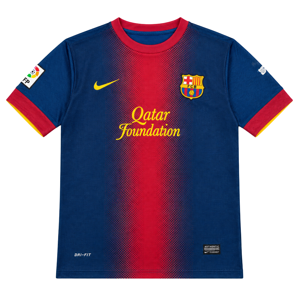 Nike FC Barcelona 2012-2013 Home Soccer Jersey Size Medium 1