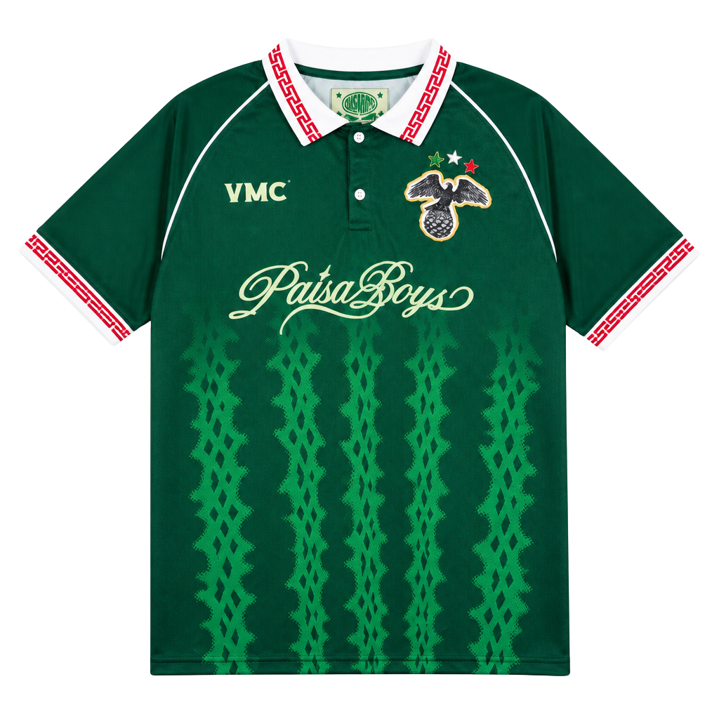 Paisa Boys Soccer Jersey X-Large Green Polyester VMC Viva Mexico 1