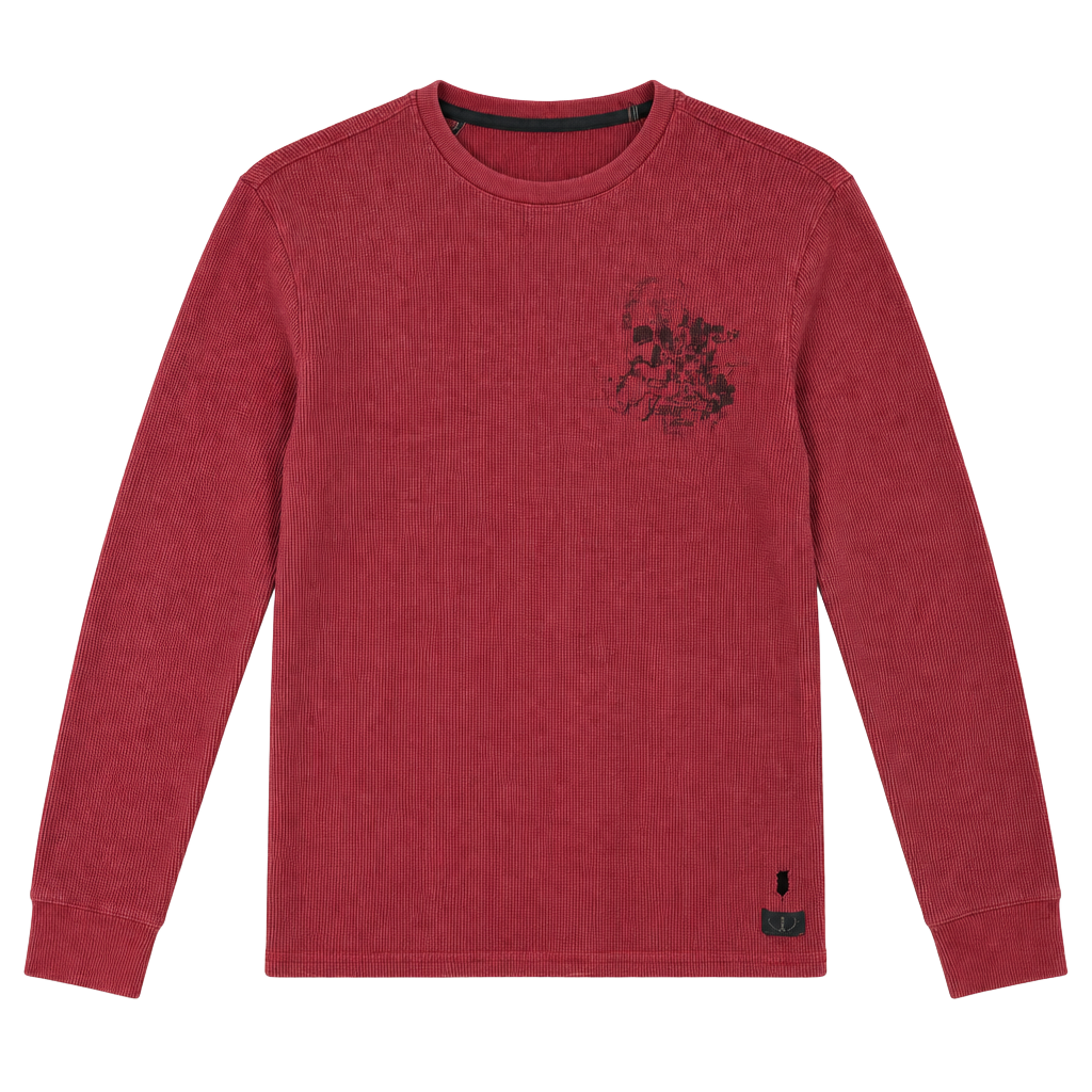 Vintage Y2K Henley Thermal Long Sleeve 1