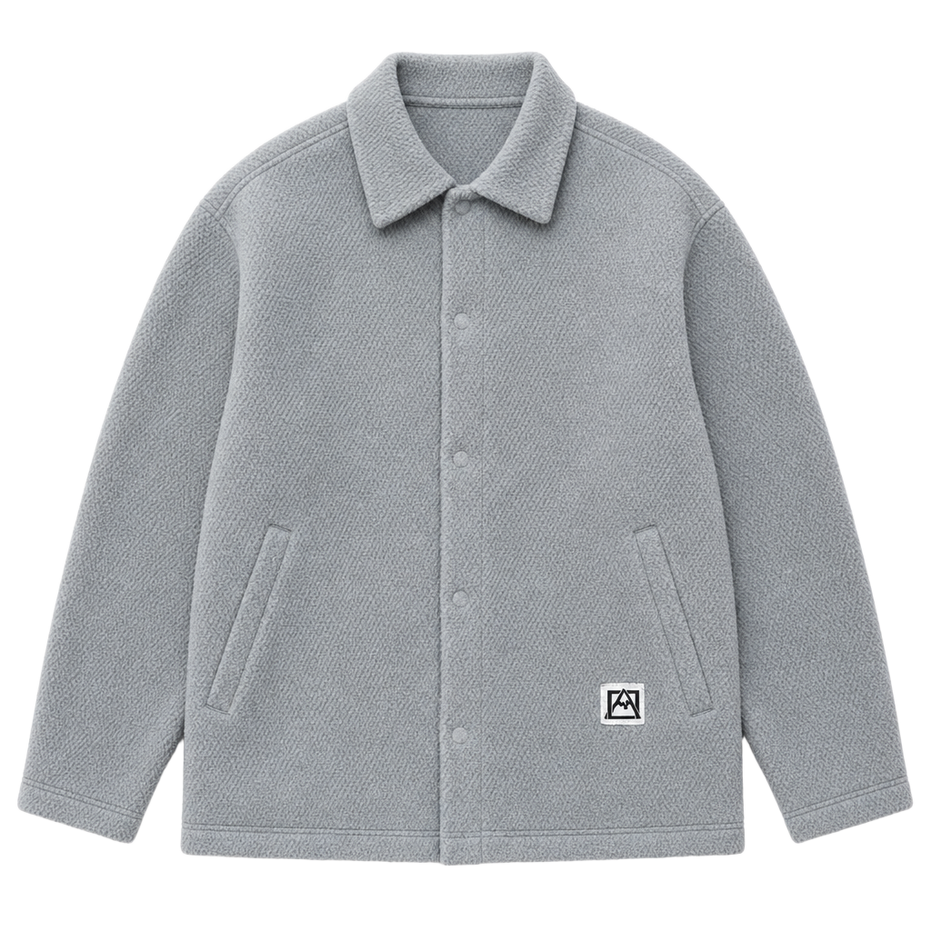 Avalanche Outdoor Supply Co. Gray Snap-Front Fleece Pullover Size XL 1