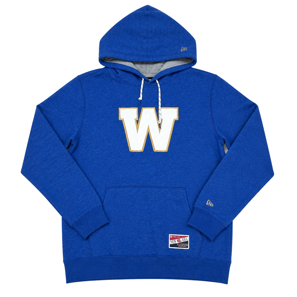 New Era Washington Huskies W Logo Hoodie Blue Size Large 1
