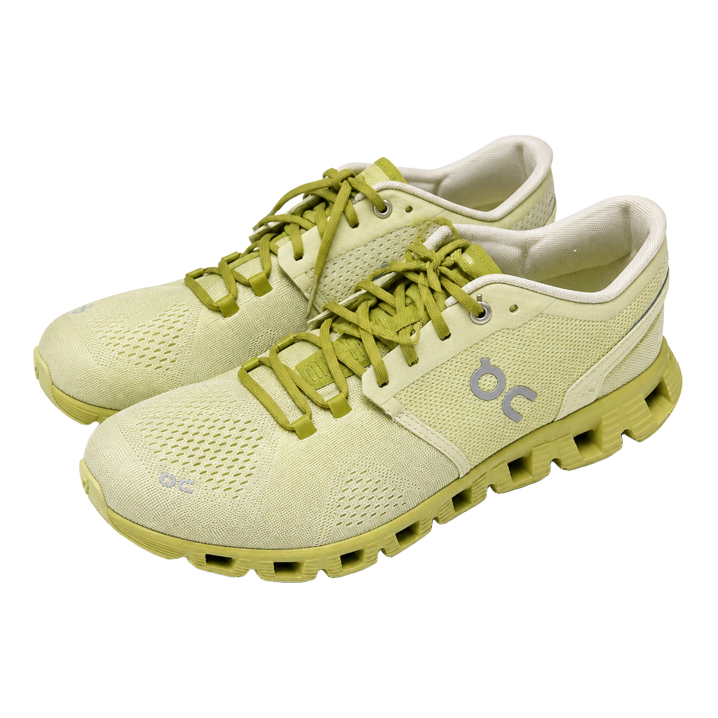 On Running Cloud X Running Shoes Lime Green W11 1