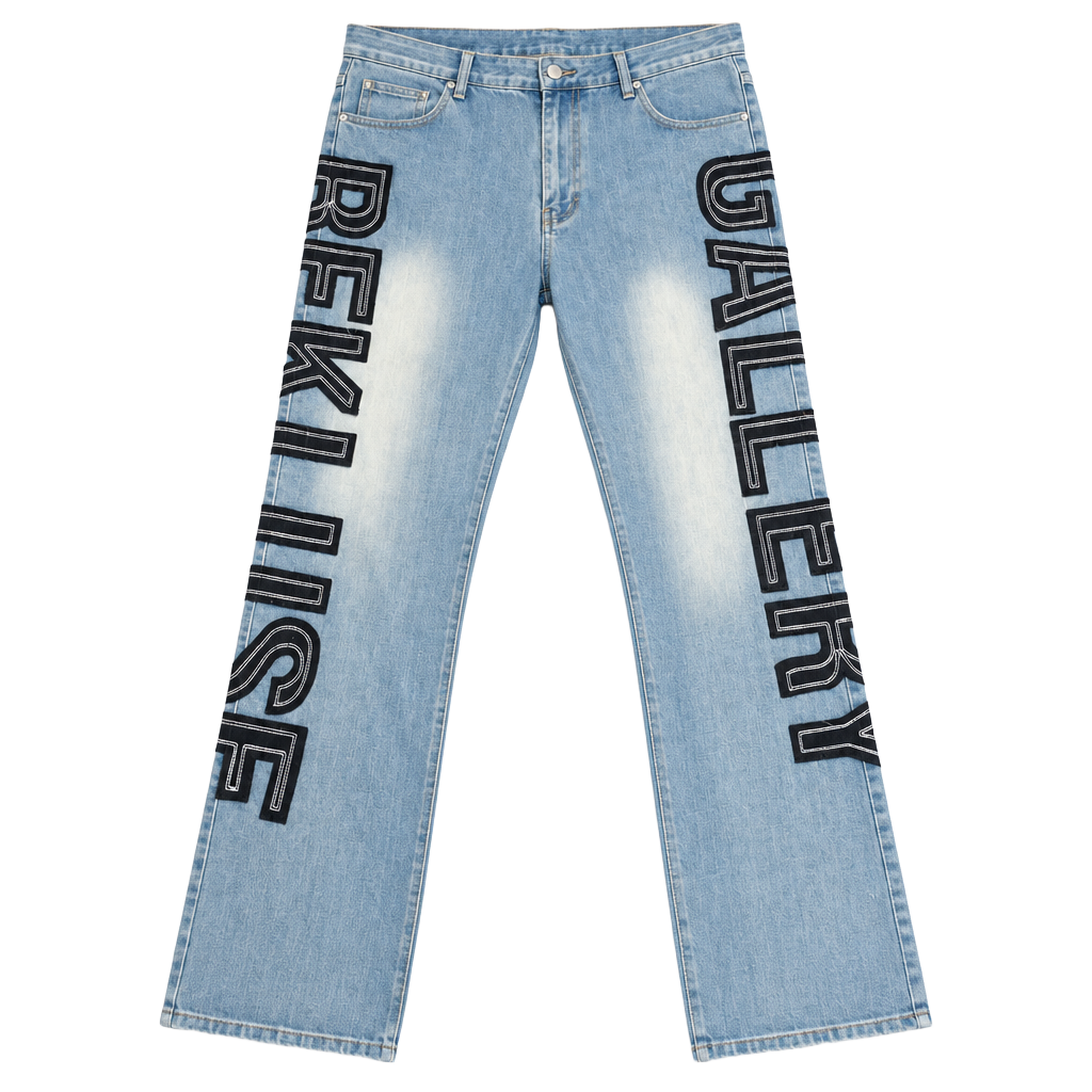Watson Denim Reckless Gallery Patchwork Light Wash Jeans 1