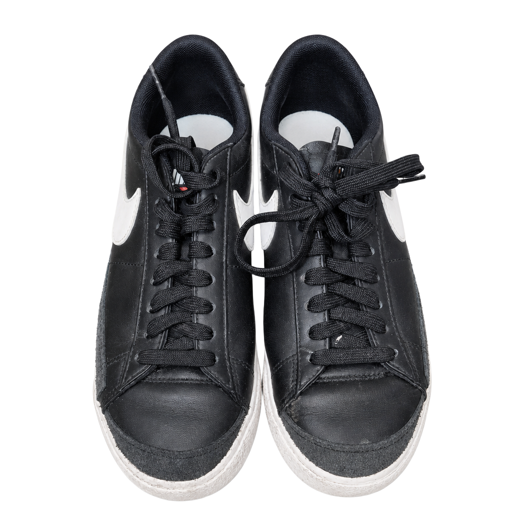 Nike Blazer Low Platform Black White Sneakers - Women's Size 7 1