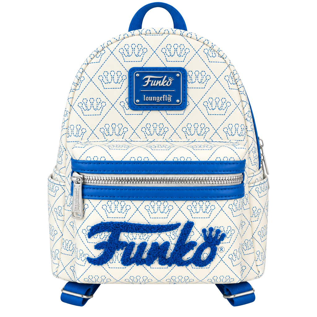 Loungefly Funko Logo White Mini Backpack 1