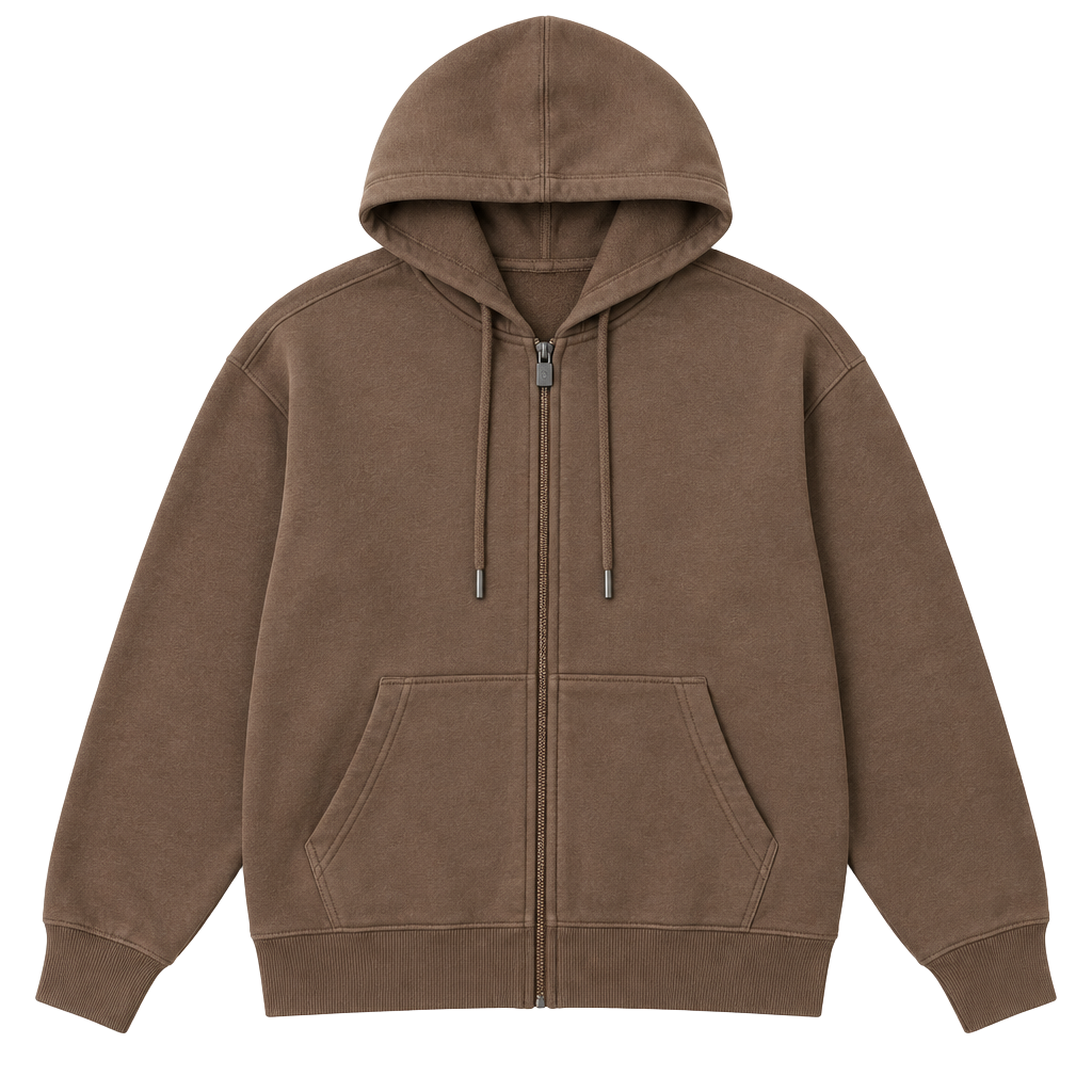 True Religion Big HS Flock Zip Hoodie Size L Java 1