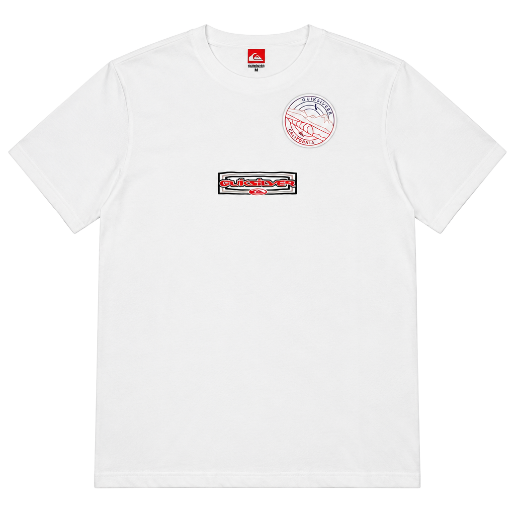 Quiksilver California Graphic T-Shirt White M 1