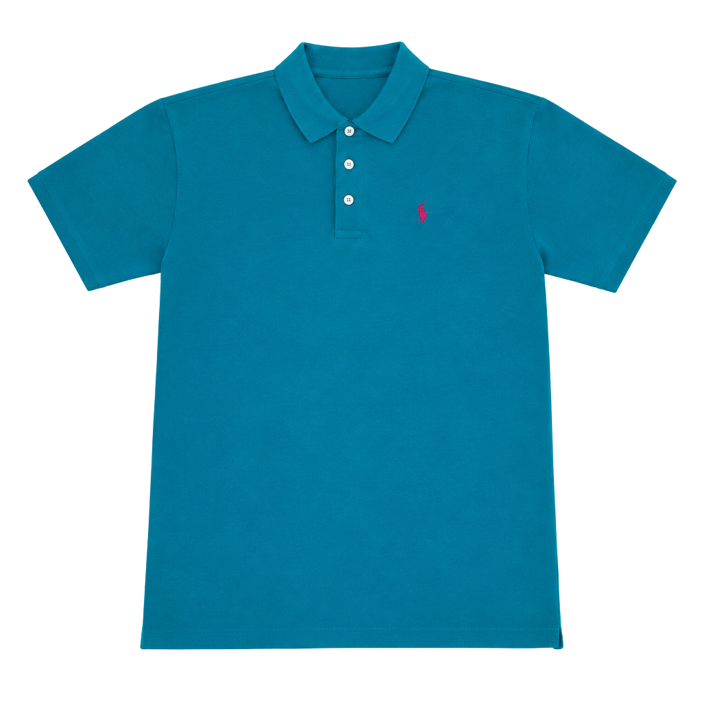 Vintage Polo Ralph Lauren Polo Shirt XL Teal Cotton Short Sleeve 1