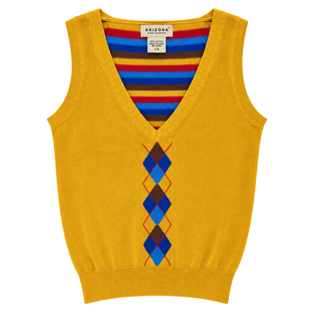 Arizona Jean Company 100% Cotton/Algodon Vintage, Y2K Style Vest 1