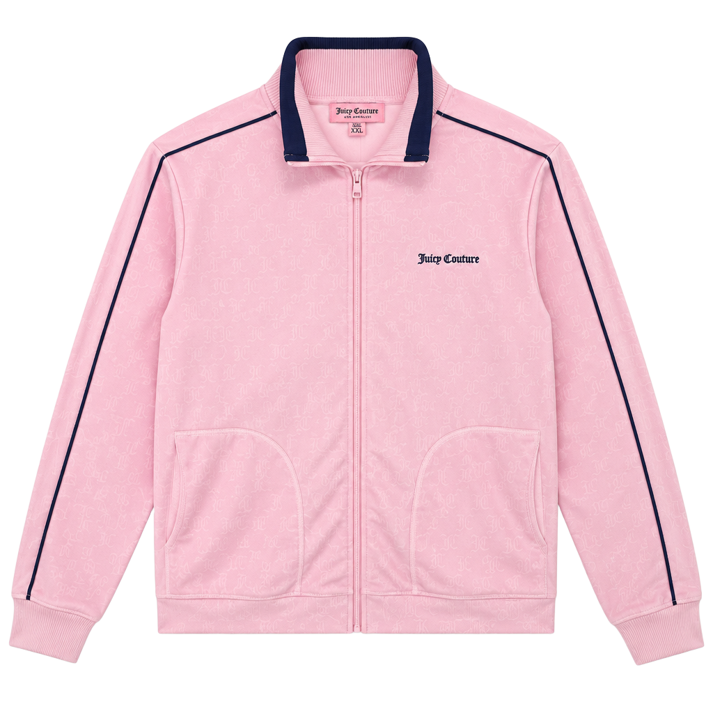 Juicy Couture Velour Track Jacket Size XXL Pink Pickleball Anyone? 1
