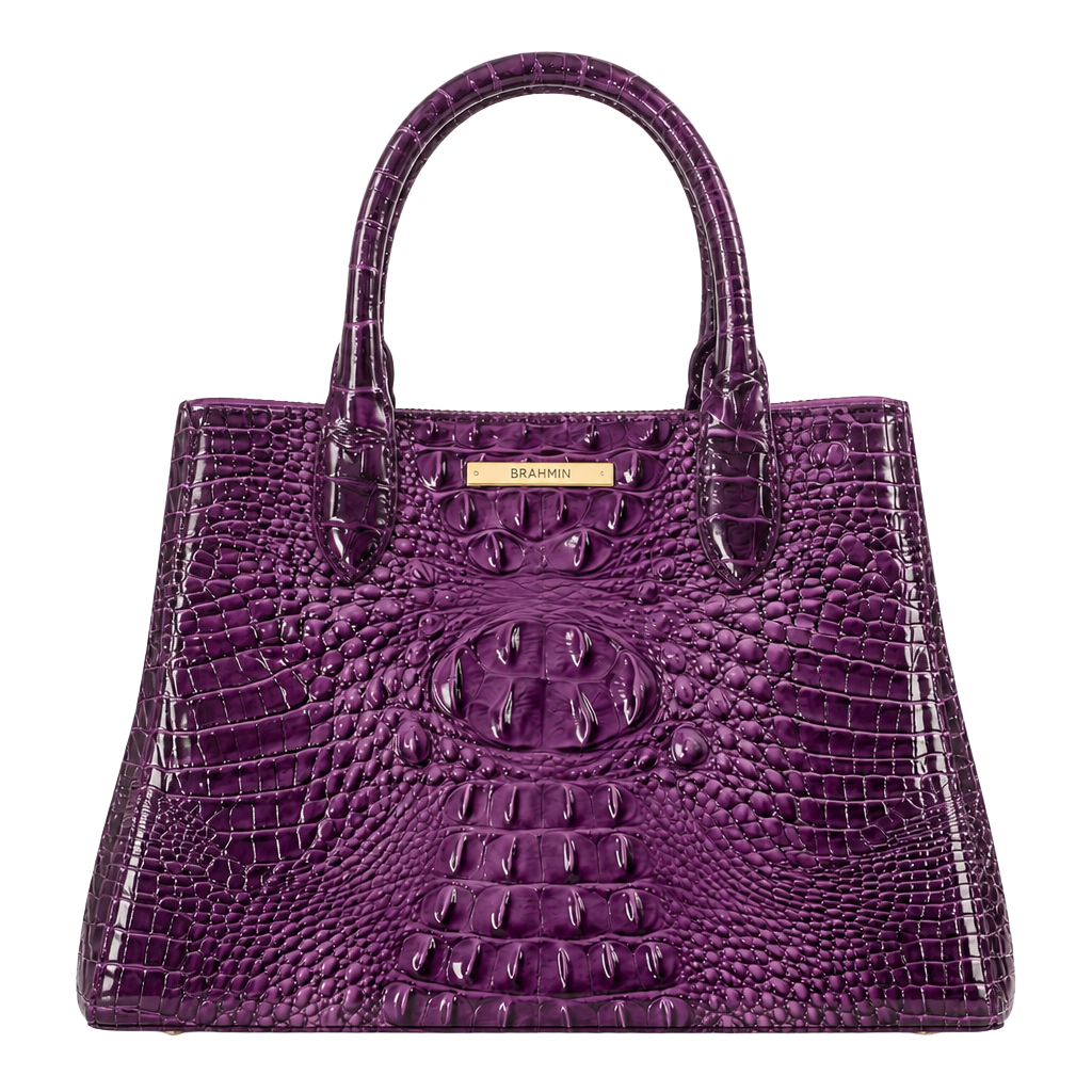 Brahmin Caroline Satchel Ultraviolet Ombre Melbourne Genuine Leather 1