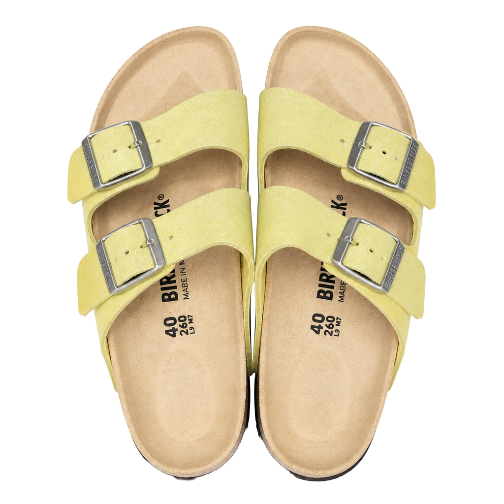 Birkenstock Arizona Shimmering Popcorn Lime Size 40 Sandals 1