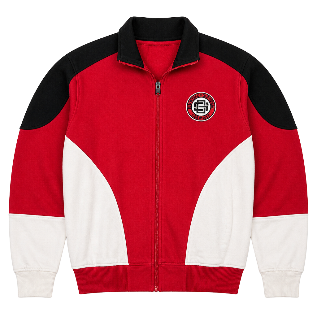 Dogg Supply by Snoop Dogg Full Zip Track Jacket Size XS Red Black White 1