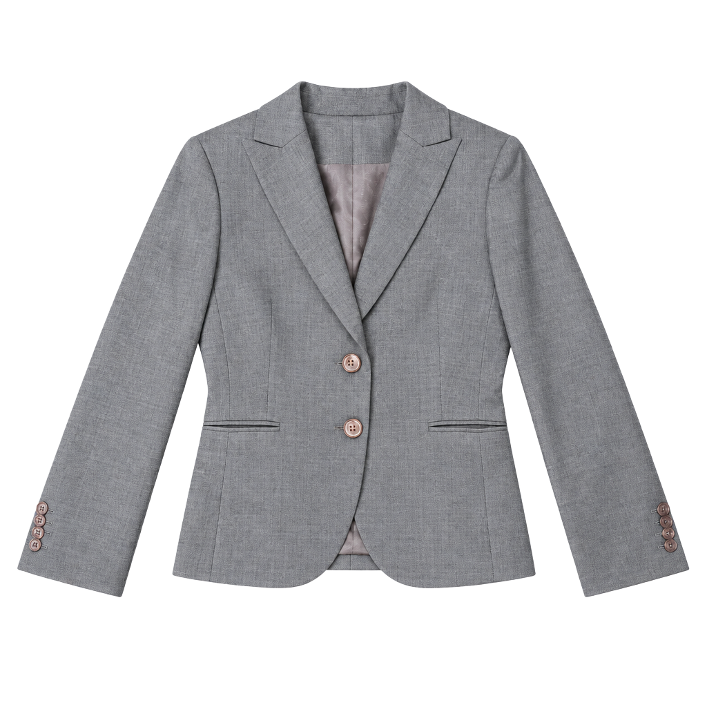 Petite Sophisticate Taupe Wool Blend Suit Jacket Blazer Women’s 4 Office Career
1