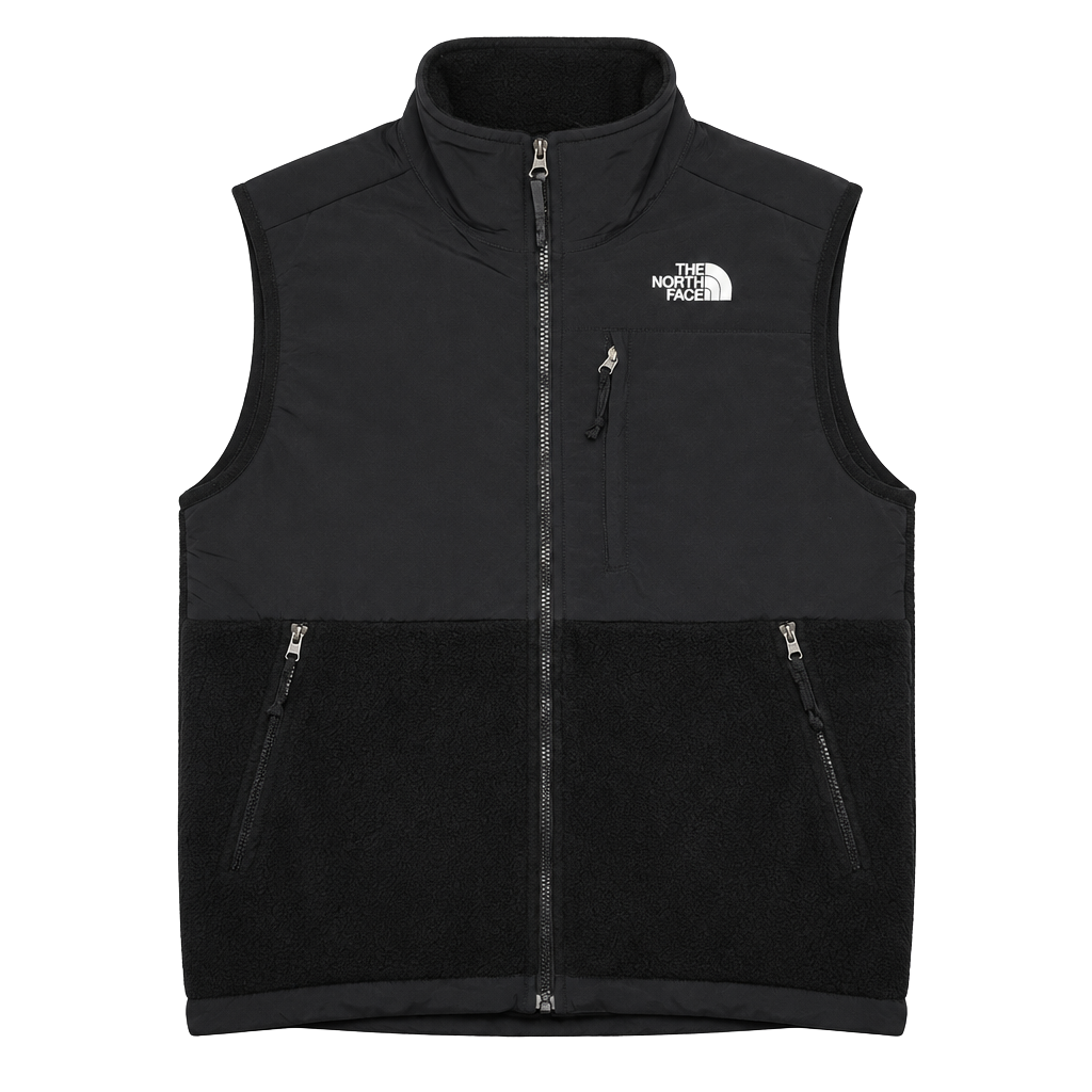 The North Face Denali Fleece Vest Women’s Size Medium Black Full Zip Clean 1