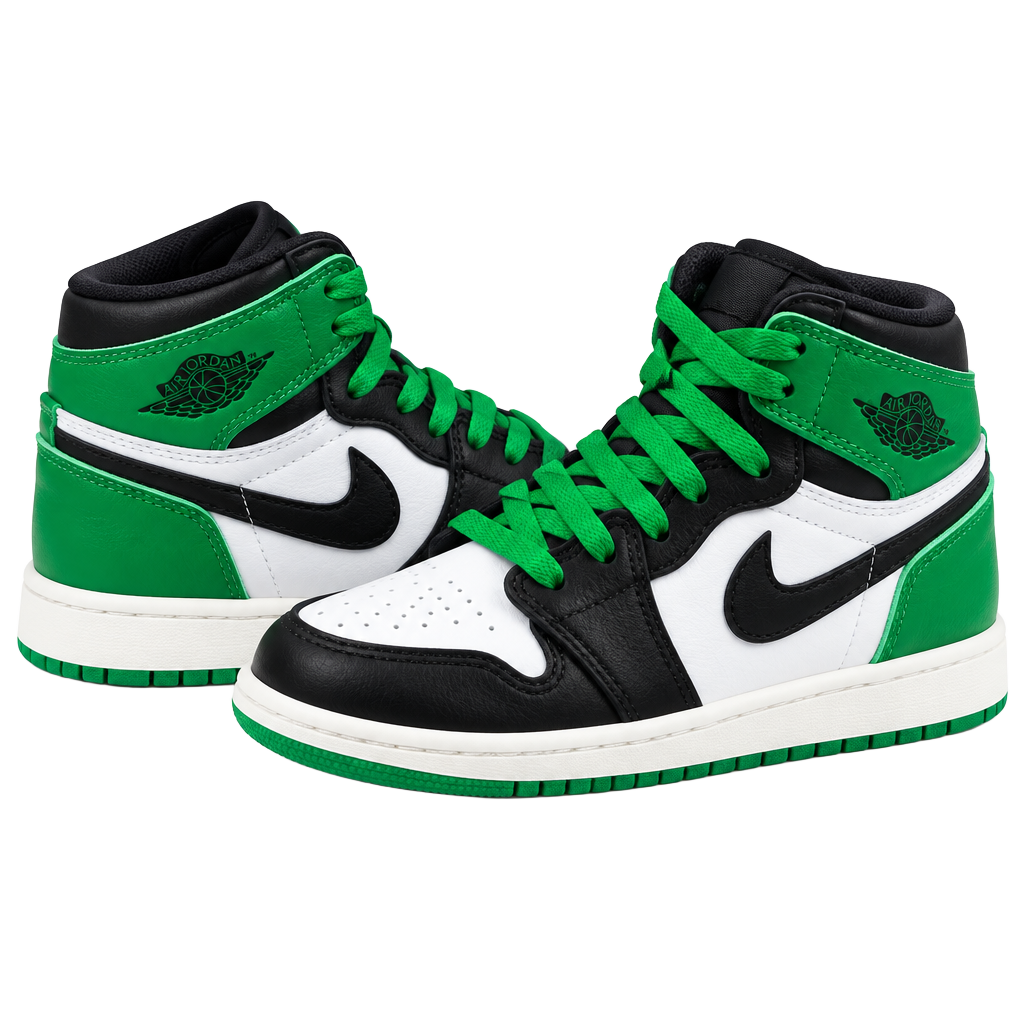 Nike Air Jordan 1 Retro High OG Lucky Green Size 8C Toddler 1